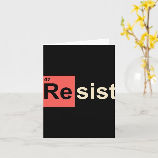 47トランプ元素化学シンボルに抵抗 カード (黄色い花)