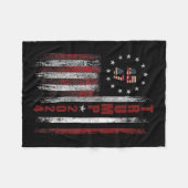 47トランプ2024米国国旗1 フリースブランケット (正面(横))