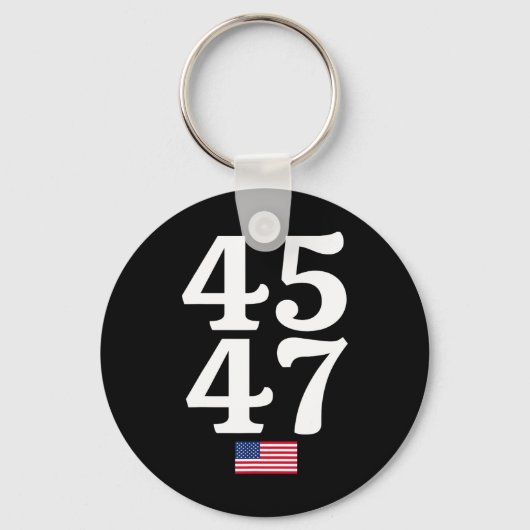 47トランプ2024米国国旗 キーホルダー (正面)