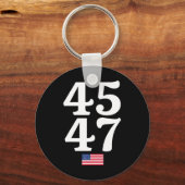 47トランプ2024米国国旗 キーホルダー (正面)