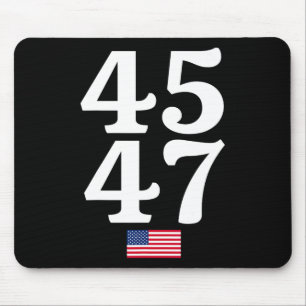 47トランプ2024米国国旗 マウスパッド
