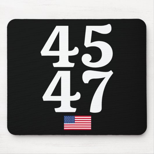 47トランプ2024米国国旗 マウスパッド (正面)