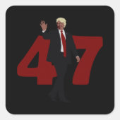 47トランプ2024 スクエアシール (正面)