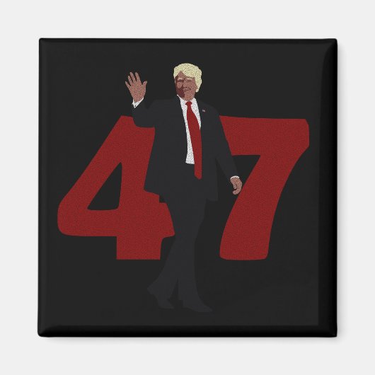 47トランプ2024 マグネット (正面)