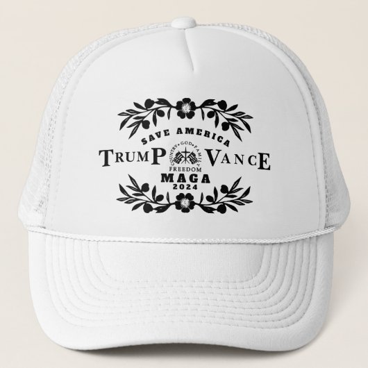47トランプJ. D. Vance 2024 キャップ (正面)