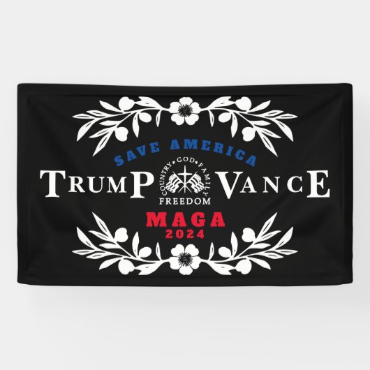 47トランプVance 2024 横断幕 (横)