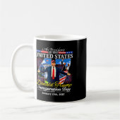 47ドナルド・トランプ大統領就任日2025私 コーヒーマグカップ (左)