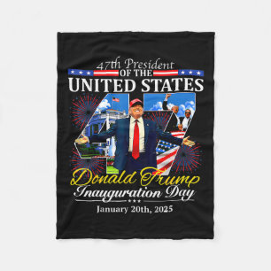 47ドナルド・トランプ大統領就任日2025私 フリースブランケット