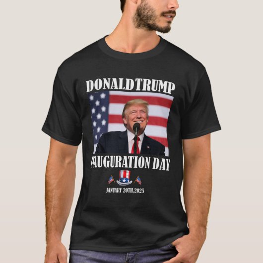 47ドナルド・トランプ大統領就任日2025私 Tシャツ (正面)