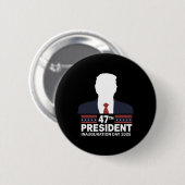 47ドナルド・トランプ大統領就任日2025 2 缶バッジ (正面&裏面)