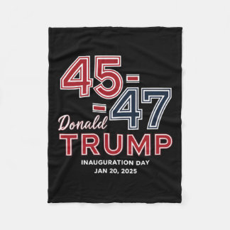 47ドナルド・トランプ大統領就任日2025 4 フリースブランケット