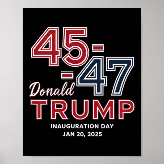 47ドナルド・トランプ大統領就任日2025 4 ポスター (正面)