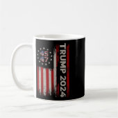 47ドナルド・トランプ2024米国国旗2024選挙 コーヒーマグカップ (左)