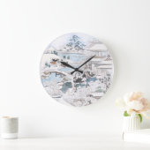 47人日本の浪士の浮世絵 ラージ壁時計 (ホーム)