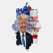 47位トランプ大統領2024両面アメリカ国旗 オーナメントカード (右)