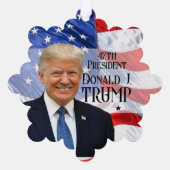 47位トランプ大統領2024両面アメリカ国旗 オーナメントカード (裏面)