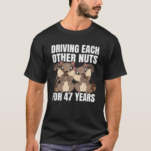 47周年記念結婚ドライブお互いナット4 Tシャツ (正面)