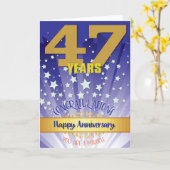 47年リカバリ記念日はっきりした数値 カード (黄色い花)