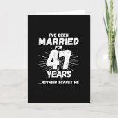 47年目の夫婦のユーモアあふれる結婚記念日 カード (正面)