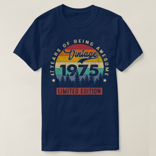 47年贈答ヴィンテージ1975年限定 Tシャツ (デザイン正面)