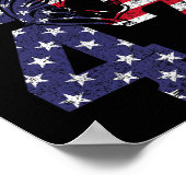 47我々は人々トランプ2024アメリカのFlとスタンド ポスター (角)