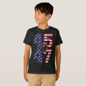 47我々人々2024米国国旗1と立つ Tシャツ (正面フル)