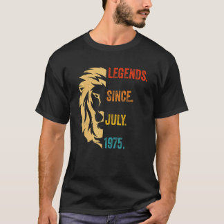 47歳の伝説1975年7月以来47歳の誕生日 Tシャツ