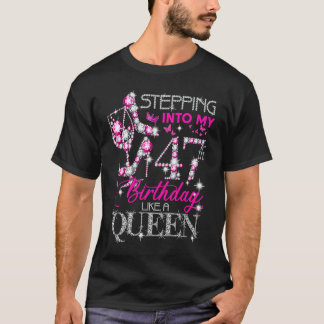 47歳の女性が私の47誕生日に入る Tシャツ