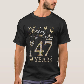 47歳の誕生日おめでとう バースデーパーティー Tシャツ