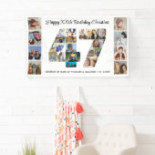 47歳の誕生日パーティーナンバー47フォトコラージュ 横断幕 (インサイチュ)