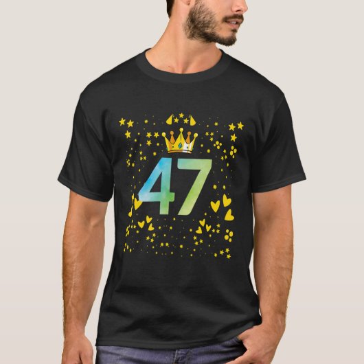 47歳の誕生日 Tシャツ (正面)