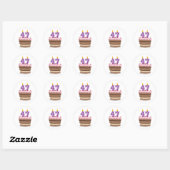 47歳オンお誕生日ケーキ ラウンドシール (シート)