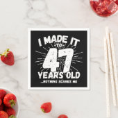 47歳皮肉ミームおもしろい47誕生日 スタンダードカクテルナプキン (インサイチュ)