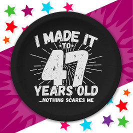 47歳皮肉ミームおもしろい47誕生日 ペーパープレート