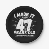 47歳皮肉ミームおもしろい47誕生日 ペーパープレート (正面)