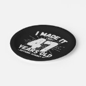 47歳皮肉ミームおもしろい47誕生日 ペーパープレート (アングル)