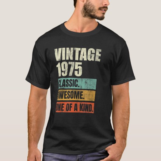 47歳素晴らしヴィンテージ1975 47誕生日私 Tシャツ (正面)