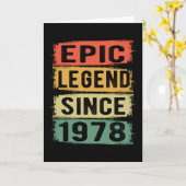 47歳1978年エピックレジェンド47誕生日 カード (黄色い花)