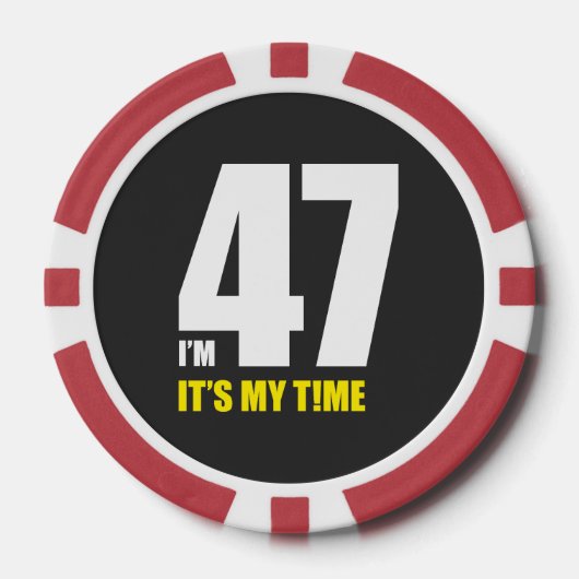 47歳、わたしの番! ポーカーチップ (正面)