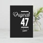 47歳 – 47誕生日ギフトおもしろい サンキューカード (スタンド正面)