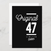 47歳 – 47誕生日ギフトおもしろい サンキューカード (正面/裏面)