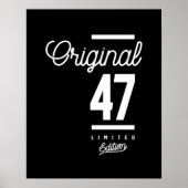 47歳 – 47誕生日ギフトおもしろい ポスター (正面)