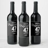 47歳 – 47誕生日ギフトおもしろい ワインラベル (ボトル)