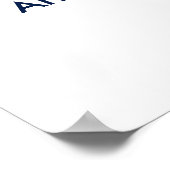 47番目の誕生日の写真カスタムのサインインパーティーボード47 ポスター (角)