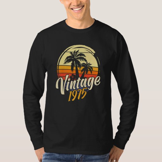 47番目の誕生日ヴィンテージ1975 Tシャツ (正面)