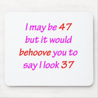 47相応しいことであって下さい マウスパッド