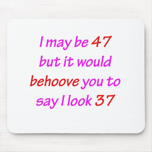 47相応しいことであって下さい マウスパッド (正面)