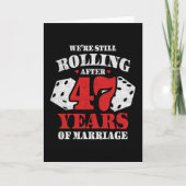 47結婚した年おもしろい47結婚周年 カード (正面)