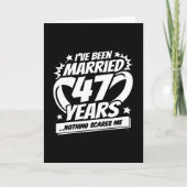 47結婚した年おもしろい47結婚周年 カード (正面)