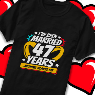 47結婚した年おもしろい47結婚周年 Tシャツ